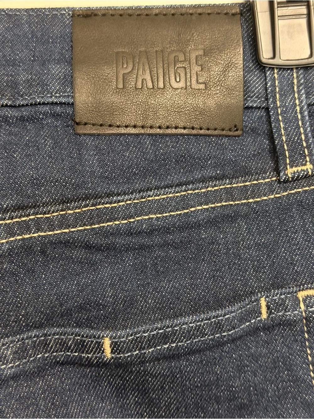 Paige Cadee Denim Bermuda shorts - dark blue denim organic cotton